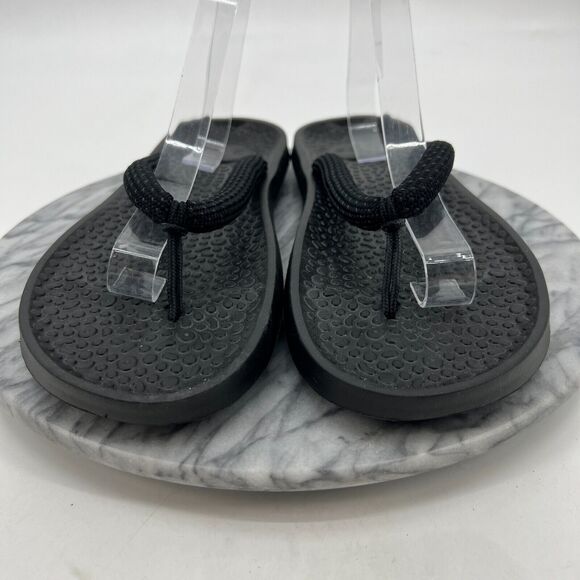 Allbirds Sugar Zeffer Flip Flops Mens 12 Black Thong Carbon Footprint Labeling main image 11